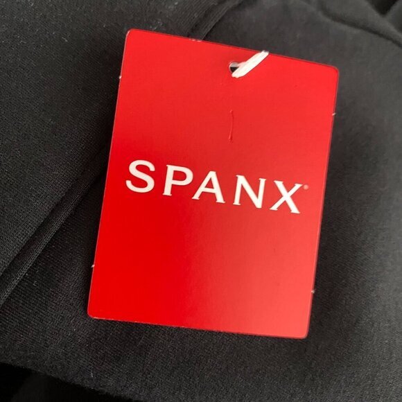 Spanx The Perfect Double Slit Pant Wide Leg Medium Black Stretch NWT PT-2217 - Picture 6 of 10